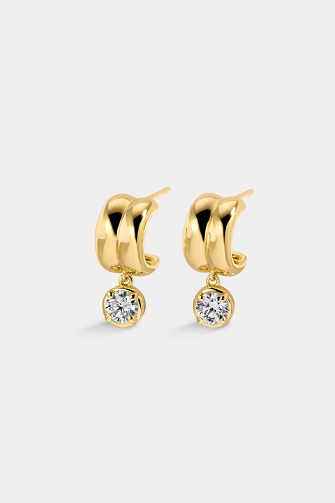 Small Odette Round Hoops
