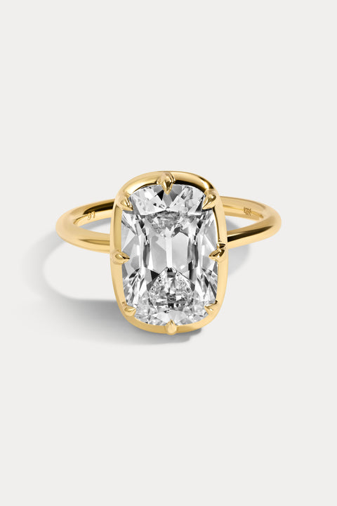 Old Mine Cushion Cut Diamond Ring