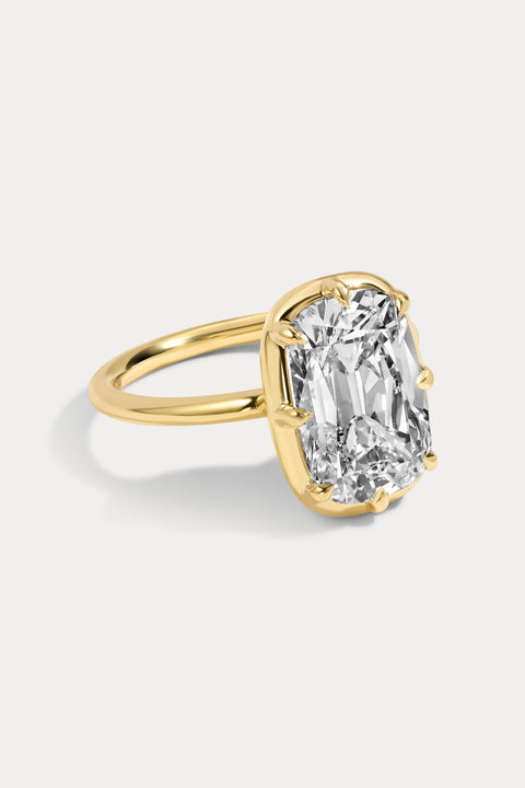 Old Mine Cushion Cut Diamond Ring