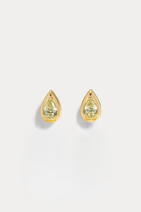 Small Yellow Sapphire Imara Studs