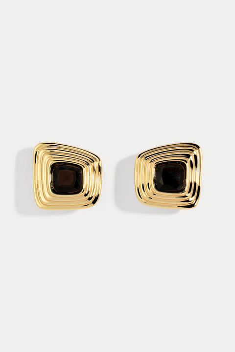 Jules Smoke Quartz Earring