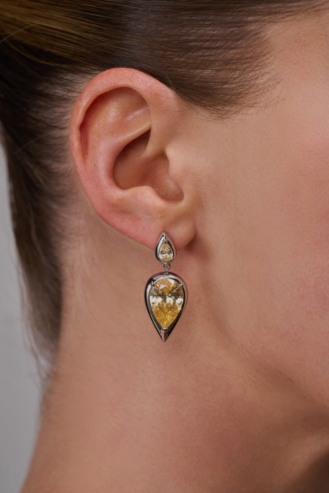 Small Yellow Sapphire Imara Earrings
