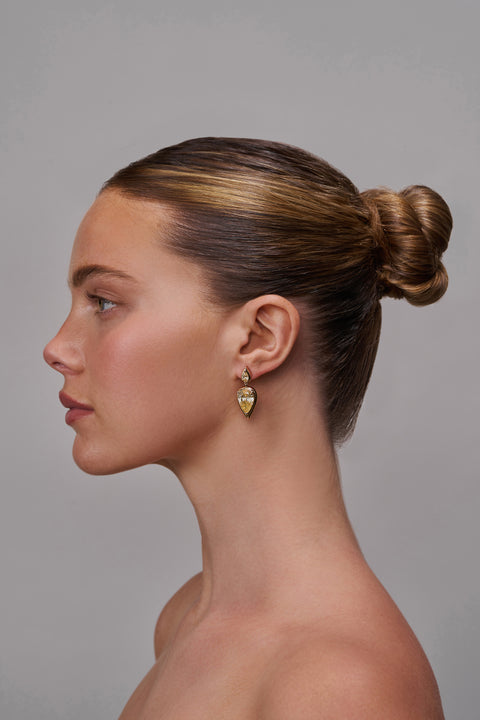 Small Yellow Sapphire Imara Earrings
