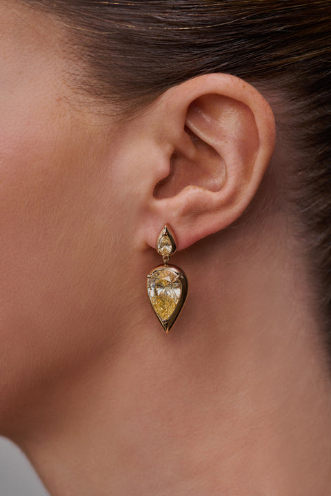 Small Yellow Sapphire Imara Earrings