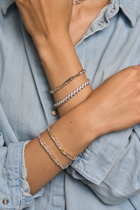 Yellow Sapphire Mavis Tennis Bracelet