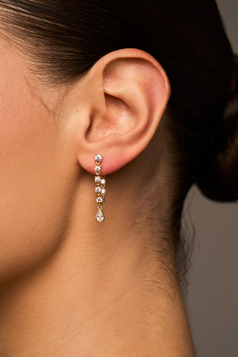 Small Stephie Bezel Earrings