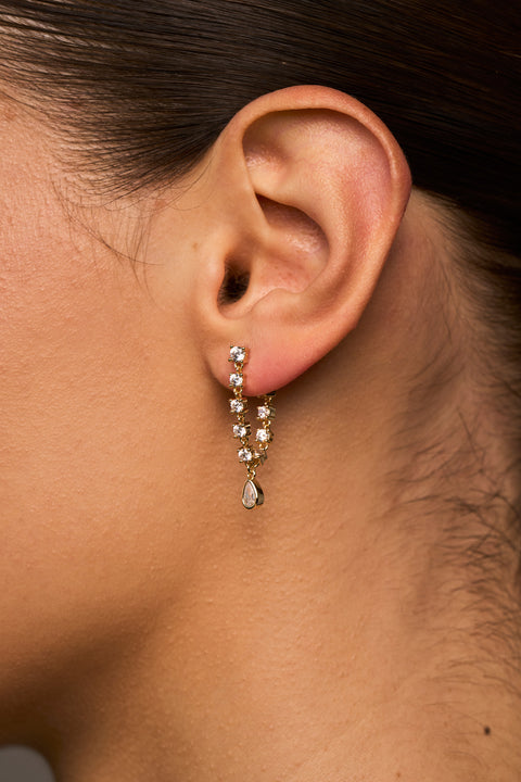 Small Stephie Bezel Earrings