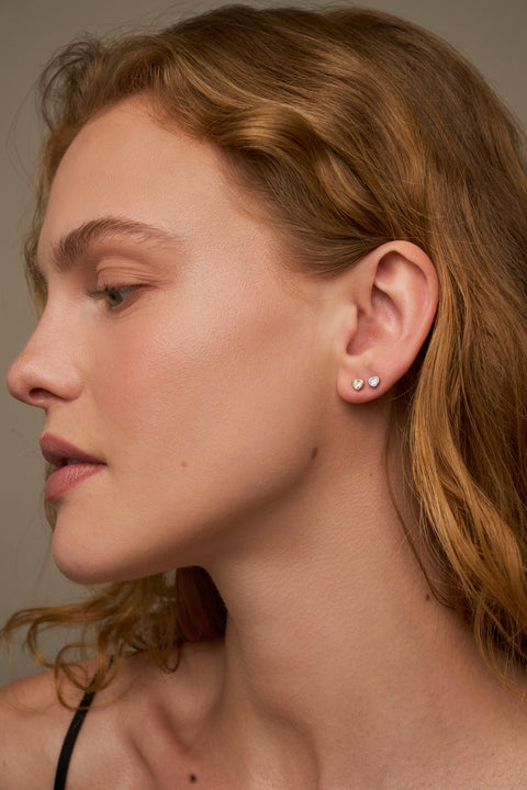Birdie Heart Studs