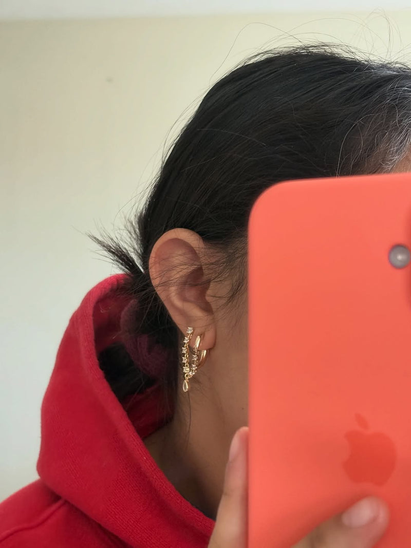 Small Stephie Earring & Tusk Jacket @brianaeflores
