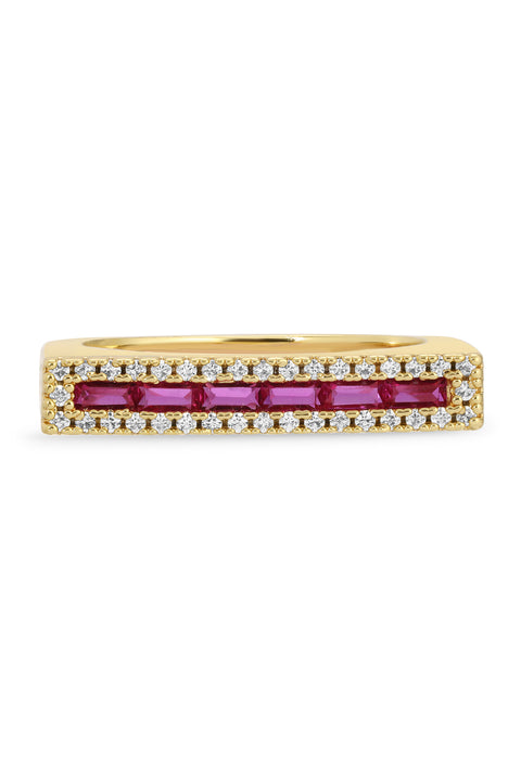 Ruby Cass Bar Ring