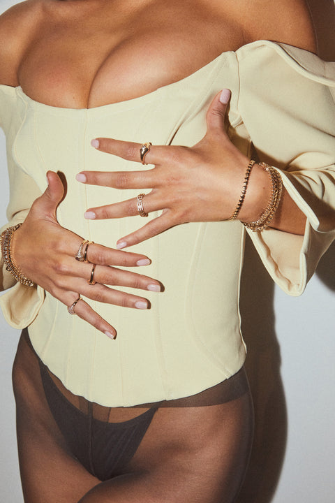Smooth Pink ILY Ring