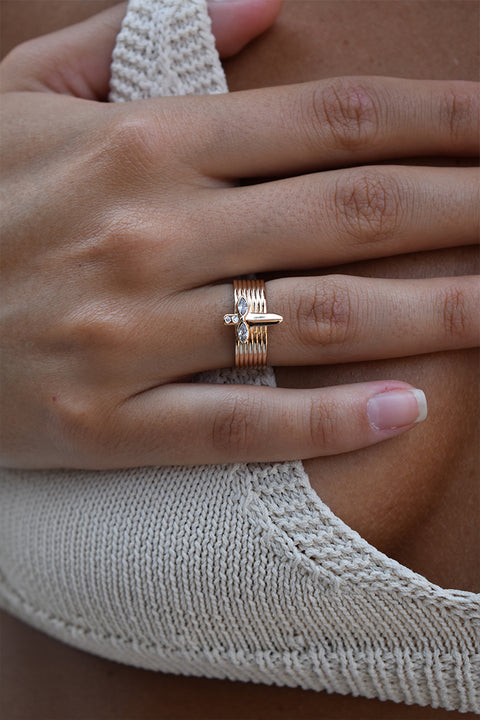 Dagger Banded Ring
