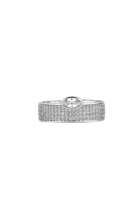 Finish - Silver | Style - Pave